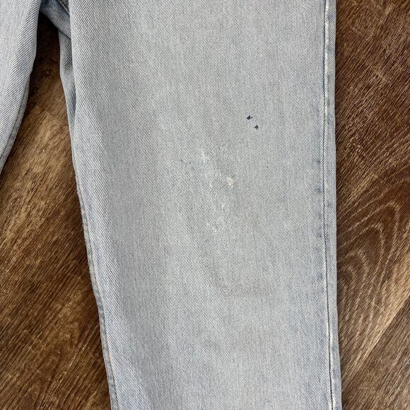 Vintage Levi's 701 High Waisted Light Wash Straight Jeans Button Fly - Picture 9 of 10